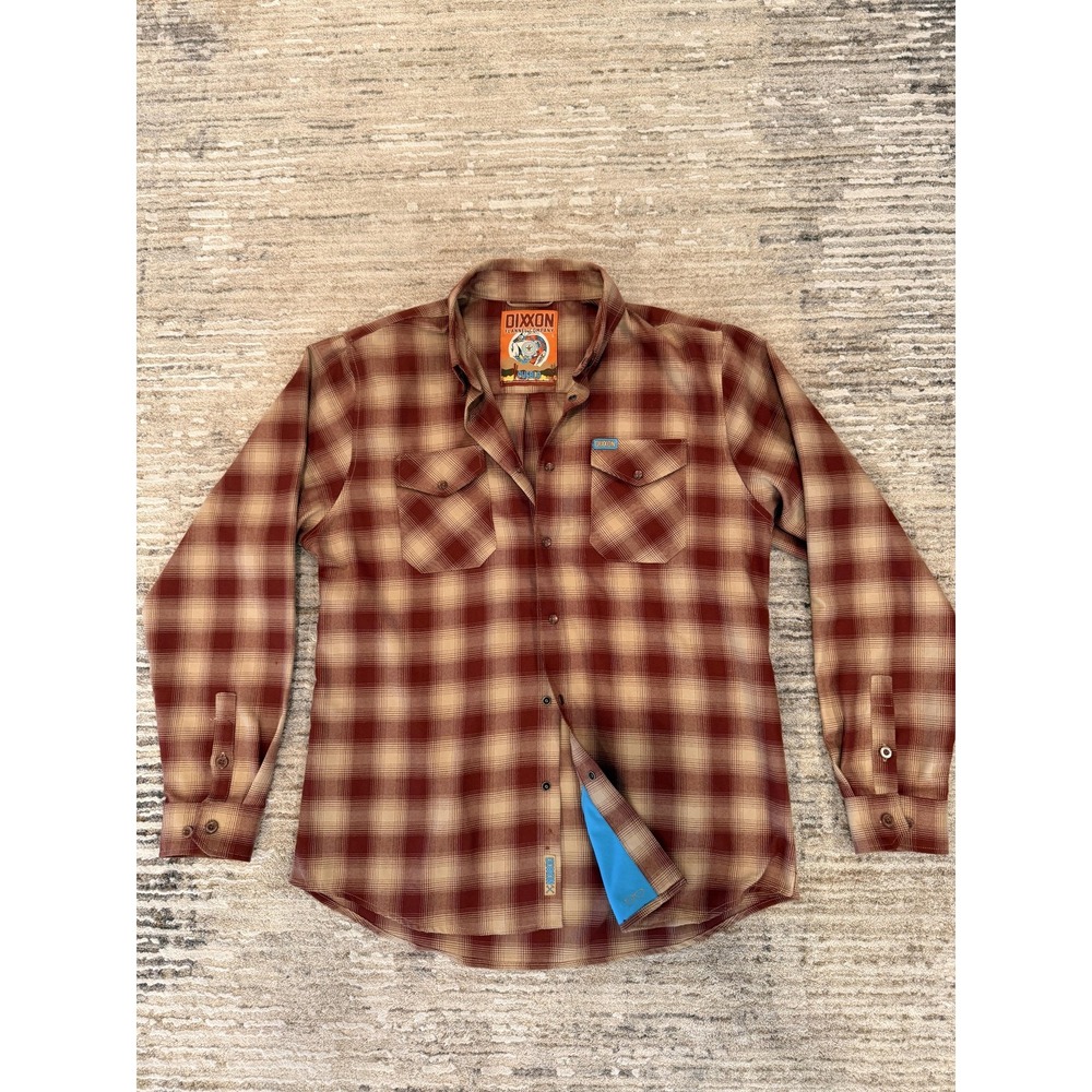 Dixxon Flannel Company Shirt Mens Plaid Pueblo Pearl Snap Button Long Sleeve L - Picture 8 of 16